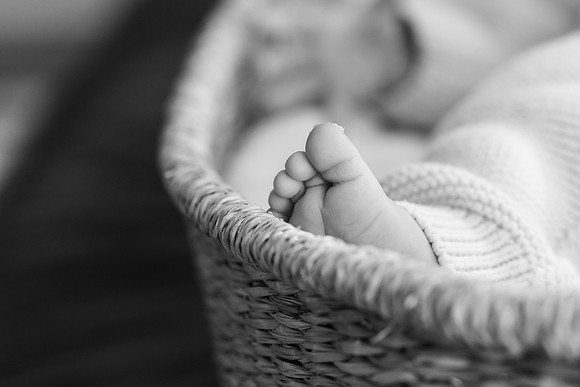 Newborn in home session